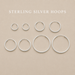 Sterling Silver Hoop Earrings