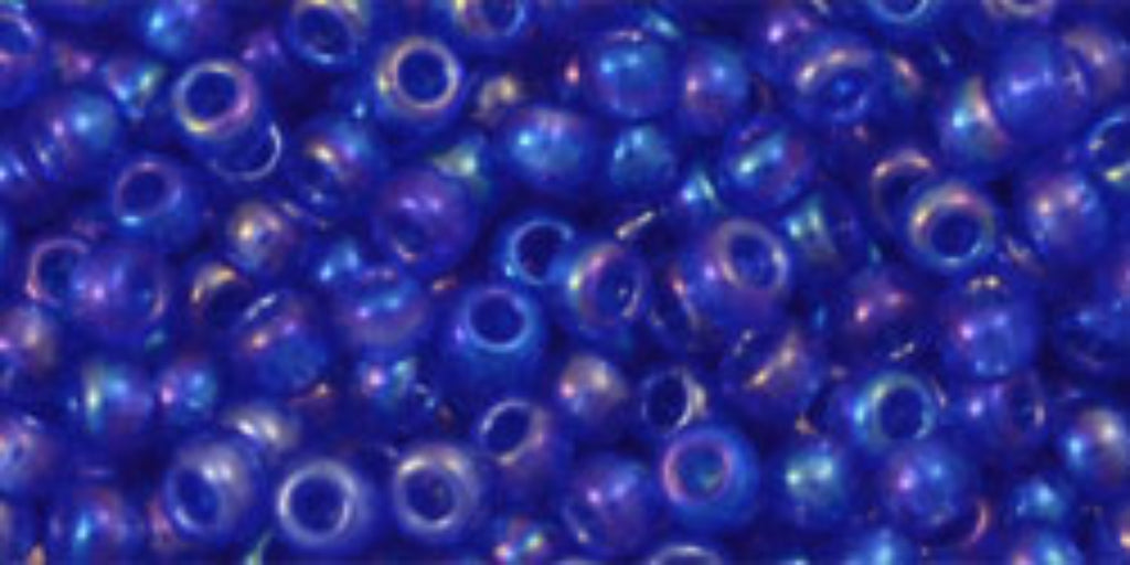 Transparent Rainbow Sapphire Blue Seed Beads – SIZE 8 / 10g