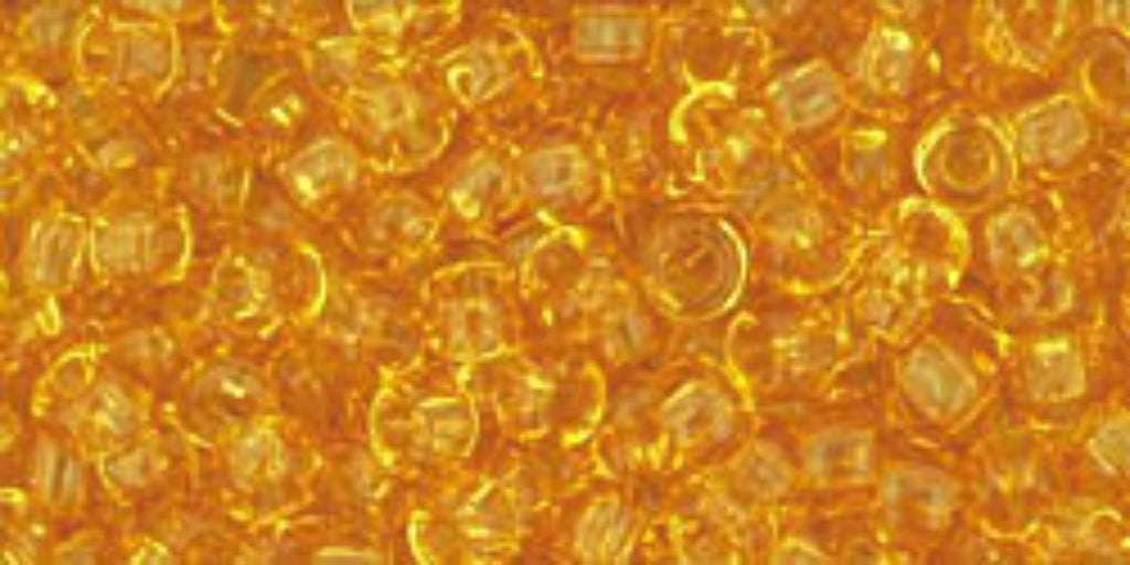 Transparent Light Topaz Seed Beads – SIZE 8 / 10g