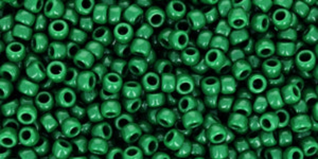 Opaque Pine Green Seed Beads – SIZE 8 / 10g