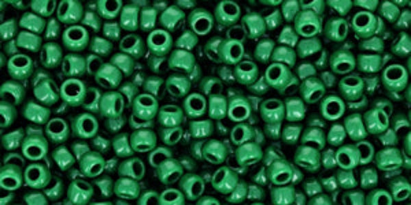 Opaque Pine Green Seed Beads – SIZE 8 / 10g
