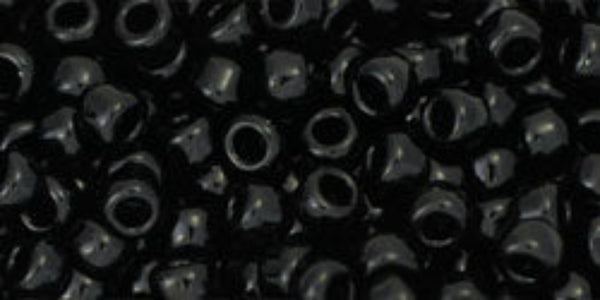 Opaque Jet Black Seed Beads – SIZE 8 / 10g