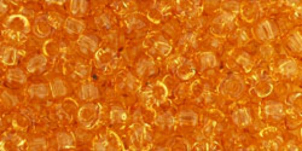 Transparent Light Topaz Seed Beads – SIZE 8 / 10g