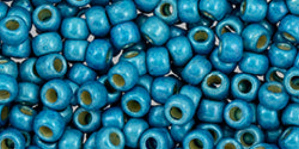 Perma Finish Matte Galvanised Aqua Sky Seed Beads – SIZE 8 / 10g