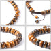 Adjustable Natural Tiger Eye Braided Bead Bracelets