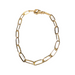 Paperclip Chain Bracelet, Medium, Gold Plated