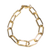 Paperclip Chain Bracelet, Chunky, Gold Plated