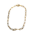 Paperclip Chain Bracelet, Fine, Gold Plated