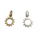 Sterling Silver & Gold Filled Sun Charm