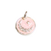 Moon & Star Charm - Pink Enamel