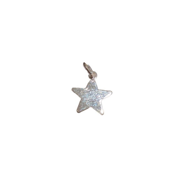 Sterling Silver Star Charm - 10mm