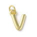 18K Gold Plated Letter Charms: A,B,C,D,E,F,G,H,IJ,K,L,M,N,O,Q,R,S,T,U,V,W,X,Y,Z