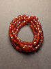 Amber Cube Cubic Zirconia Beads - 4mm