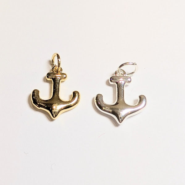 Anchor Charm - Gold & Silver