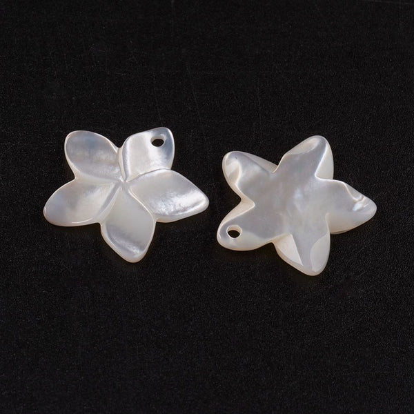 Natural White Mother of Pearl Flower