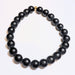 Black Matte Agate Elasticated Bracelet 8mm