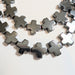 Black Cross Hematite Beads