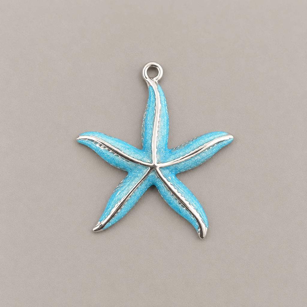 Blue Starfish Charm