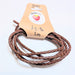 Brown Woven Leather Cord (Plaited) – 3mm (1 meters)
