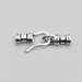 Sterling Silver Crimp End Cap & Hook Clasp – 2mm or 3mm
