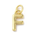 18K Gold Plated Letter Charms: A,B,C,D,E,F,G,H,IJ,K,L,M,N,O,Q,R,S,T,U,V,W,X,Y,Z