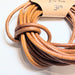 Natural Dark Tan Leather Cord - 3mm