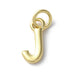 18K Gold Plated Letter Charms: A,B,C,D,E,F,G,H,IJ,K,L,M,N,O,Q,R,S,T,U,V,W,X,Y,Z