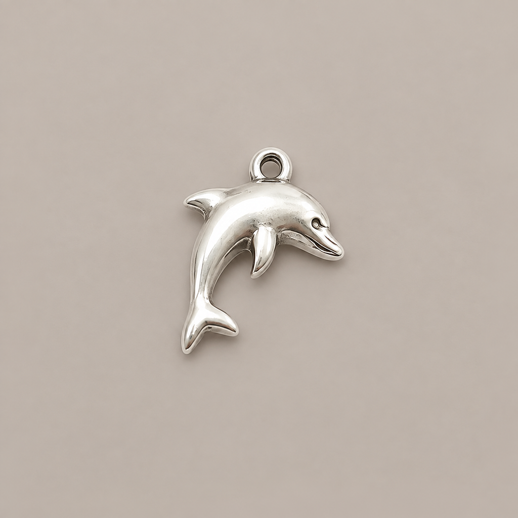 Silver Dolphin Charm