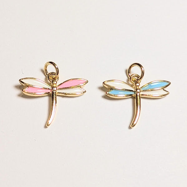 Dragonfly Charms - Gold