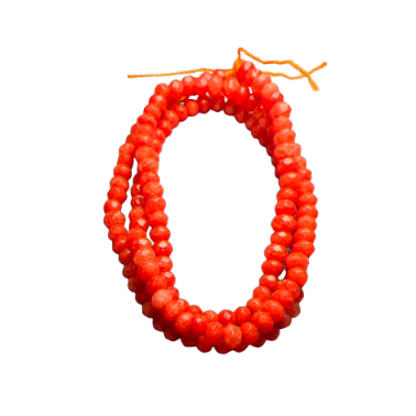 Dyed Jade Faceted Rondel Beads - 3.5 x 2.5mm