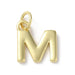 18K Gold Plated Letter Charms: A,B,C,D,E,F,G,H,IJ,K,L,M,N,O,Q,R,S,T,U,V,W,X,Y,Z