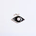Enamel Evil Eye Charm Silver