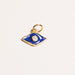 Enamel Evil Eye Charm Gold