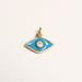 Enamel Evil Eye Charm Gold