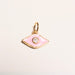 Enamel Evil Eye Charm Gold