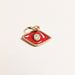 Enamel Evil Eye Charm Gold