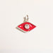 Enamel Evil Eye Charm Silver