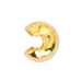 7.5mm Gold Crimp Covers (10pcs)