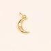 Gold Moon Charm with diamante