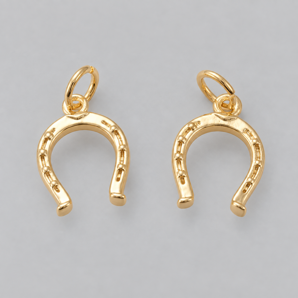 Gold Plated Horseshoe Charm