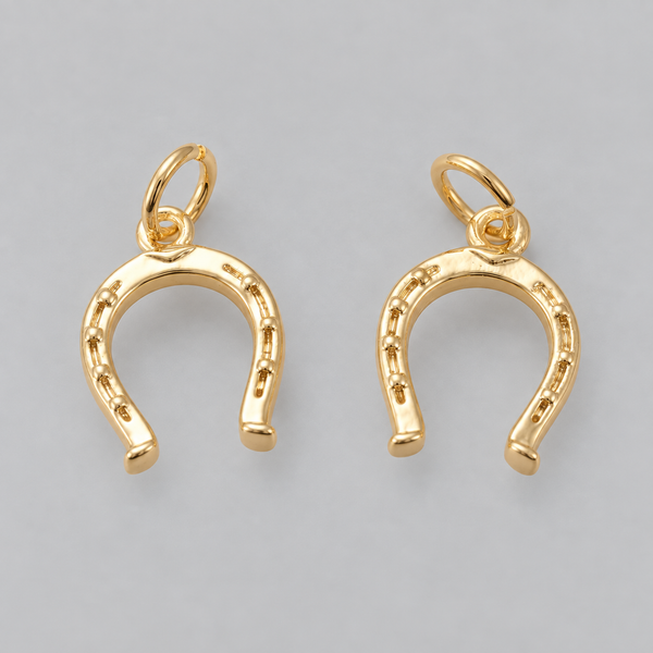 Gold Plated Horseshoe Charm