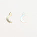 Silver & Gold Crescent Moon Charm