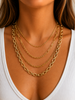 Waterproof Gold Stainless Steel Necklaces