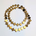Gold Cross Hematite Beads