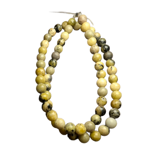 Green Jasper Semi-precious Beads - 6mm