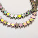 Pink/Green Star Hematite Beads – 4.5mm