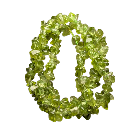 Green Quartz Semi-precious Chip Beads