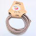 Grey Woven Leather Cord (Plaited) – 3mm (1 meters)