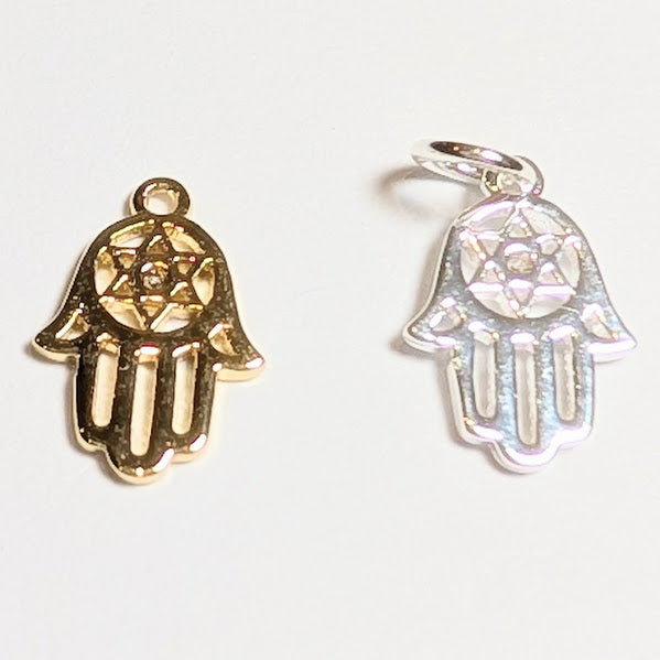 Hamsa Hand Charms - Gold & Silver
