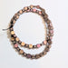 Matte Pink / Purple Hex Hematite Beads